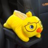 Peluche poule créative pour accoudoir de voiture