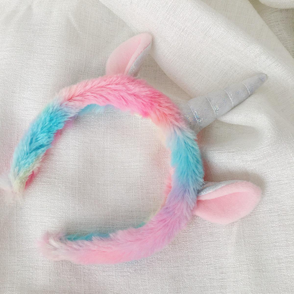 Chaussons, masques, sacs à cordon, bandeaux pour cheveux, peluches licornes – Image 3