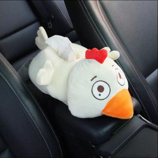 Peluche poule créative pour accoudoir de voiture – Image 7