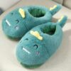 Chaussons en peluche chauds pour femmes