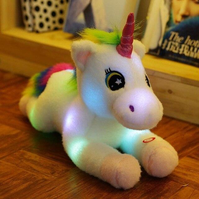 Jouets lumineux en peluche licorne 17" pour enfants – Image 4