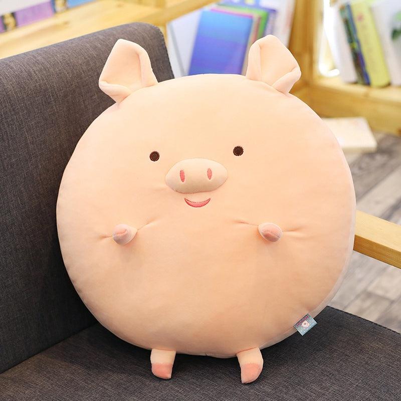 Oreiller peluche animal rond – Image 2