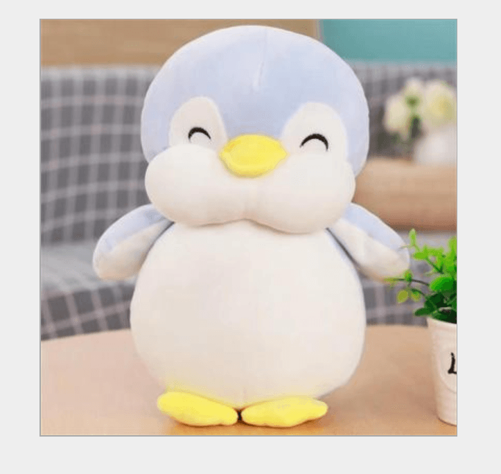 Poupée en peluche pingouin heureux et potelé – Image 2