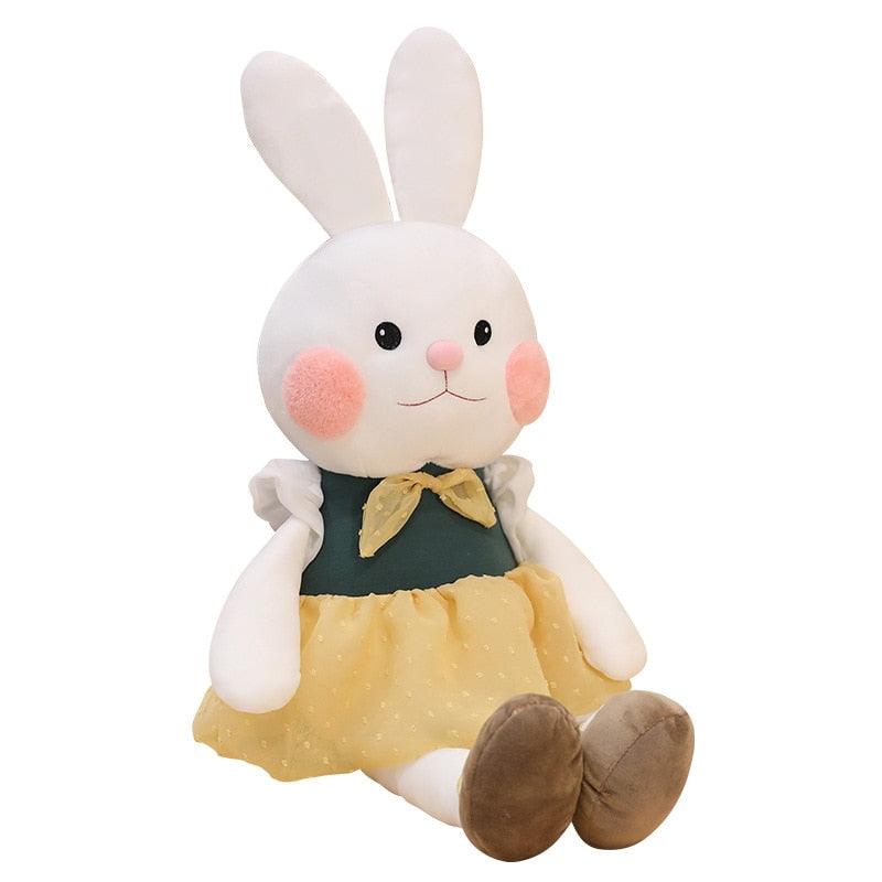 17.5" - 21.5" Adorable lapin en peluche avec vêtements