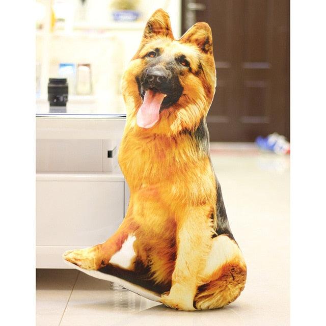 Jouets peluche animaux 3D réalistes : Chiens et tigre – Image 4