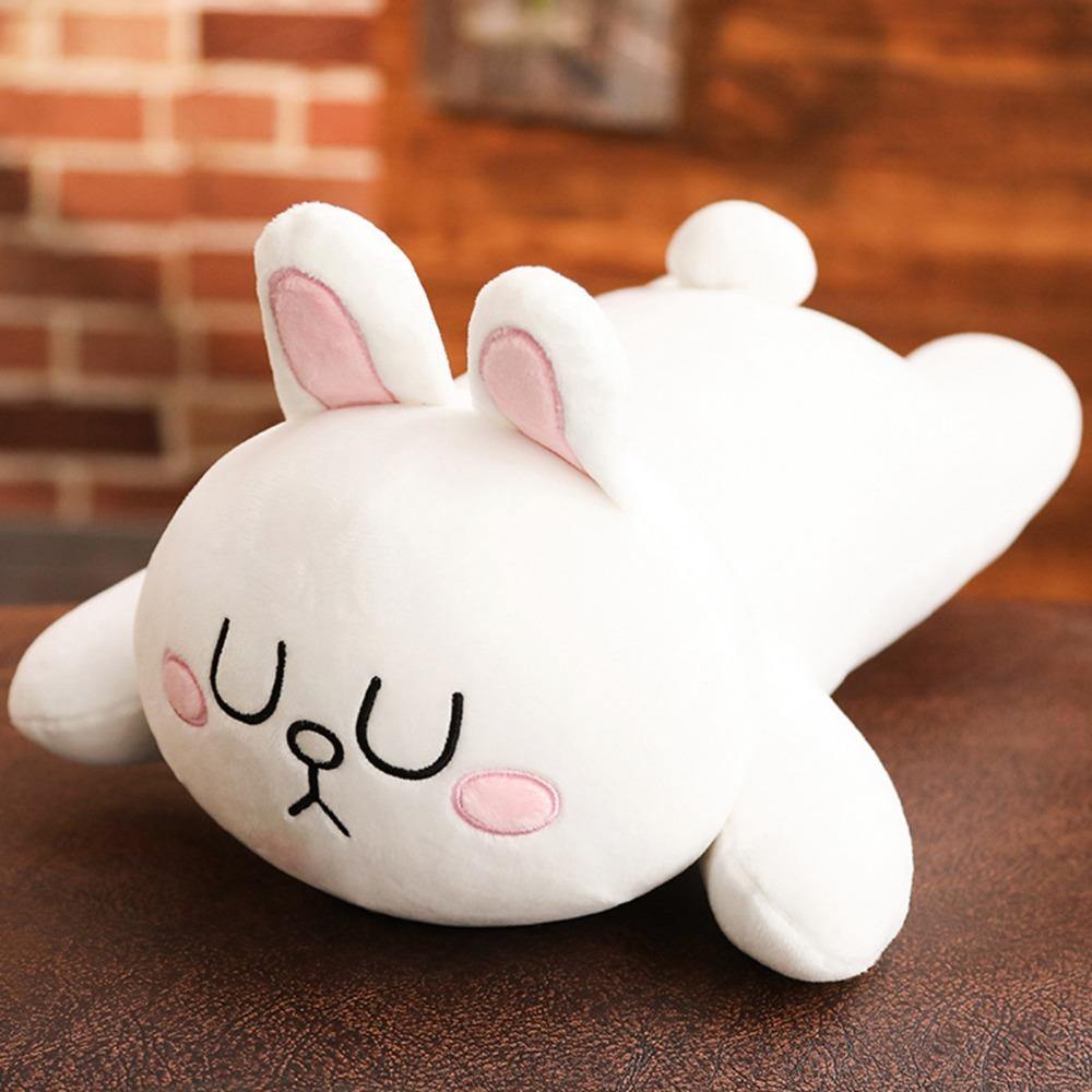 Oreiller en peluche lapin et ours mignons – Image 2