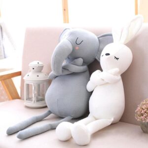 Oreillers 19.5" éléphant et lapin pour enfants