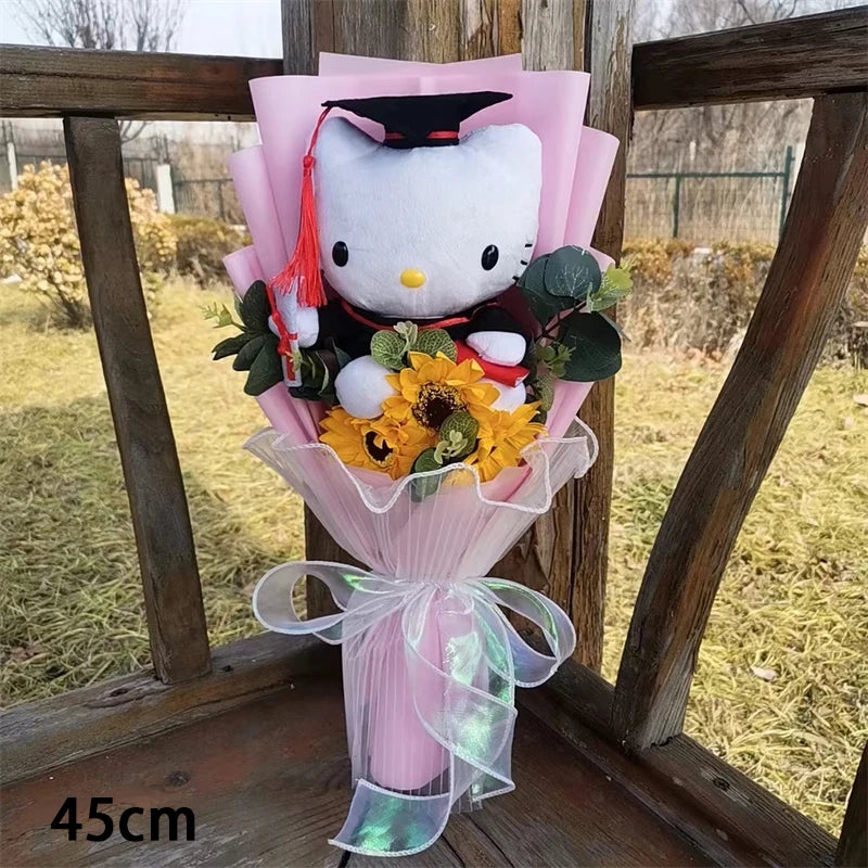 Bouquet de peluche Docteur Ourson Avec Tournesol – Image 4