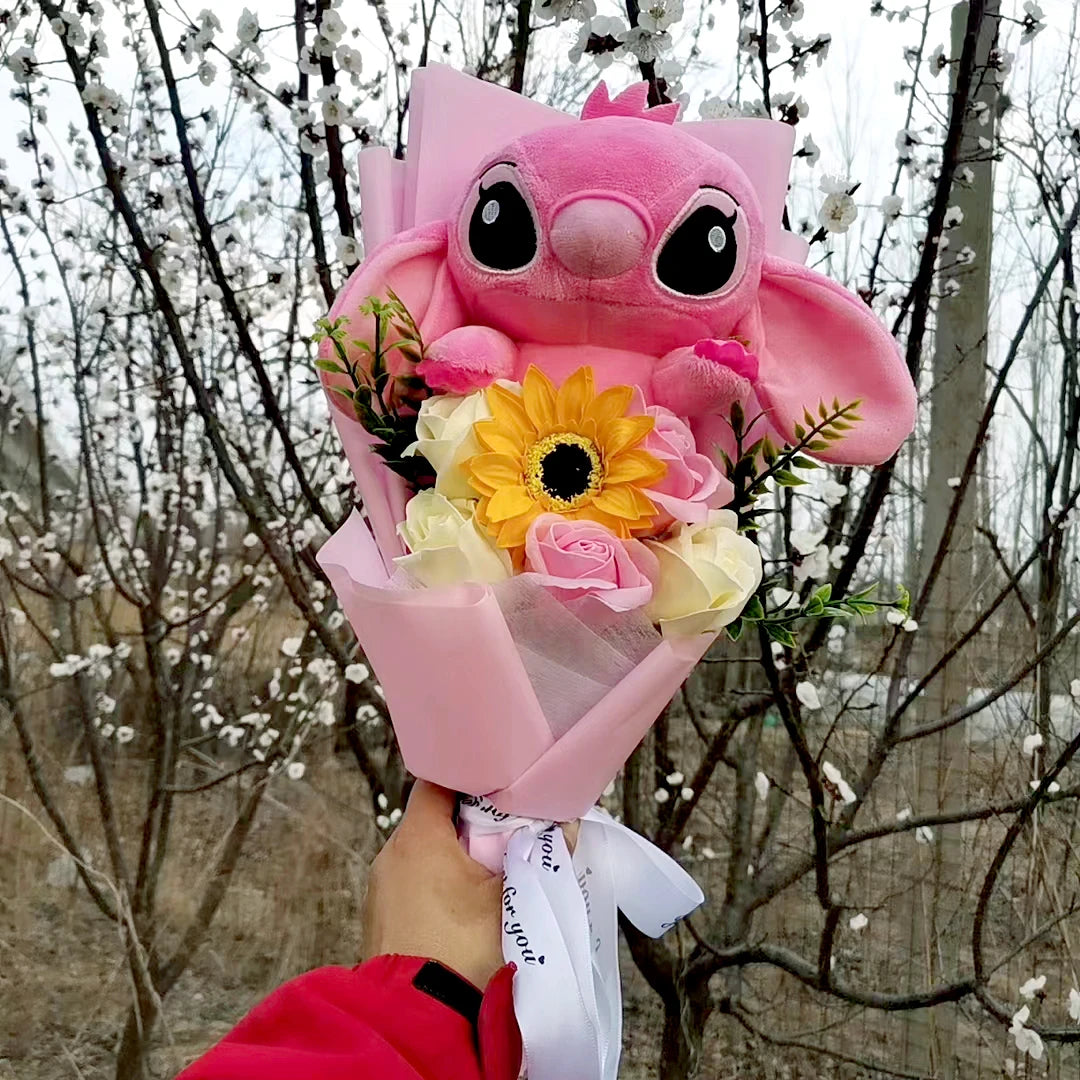 Bouquet de peluche Lilo & Stitch Avec Tournesol – Image 2