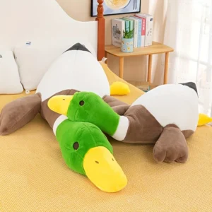 Coussin moelleux en peluche canard, tapis de sol doux