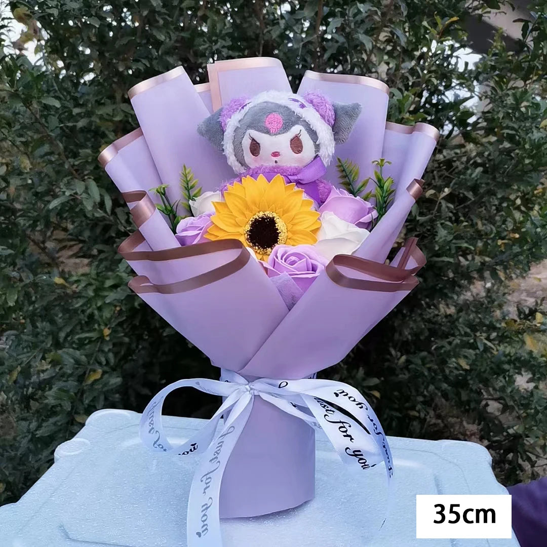 Bouquet Fleur Peluche Hello Kitty – Image 2