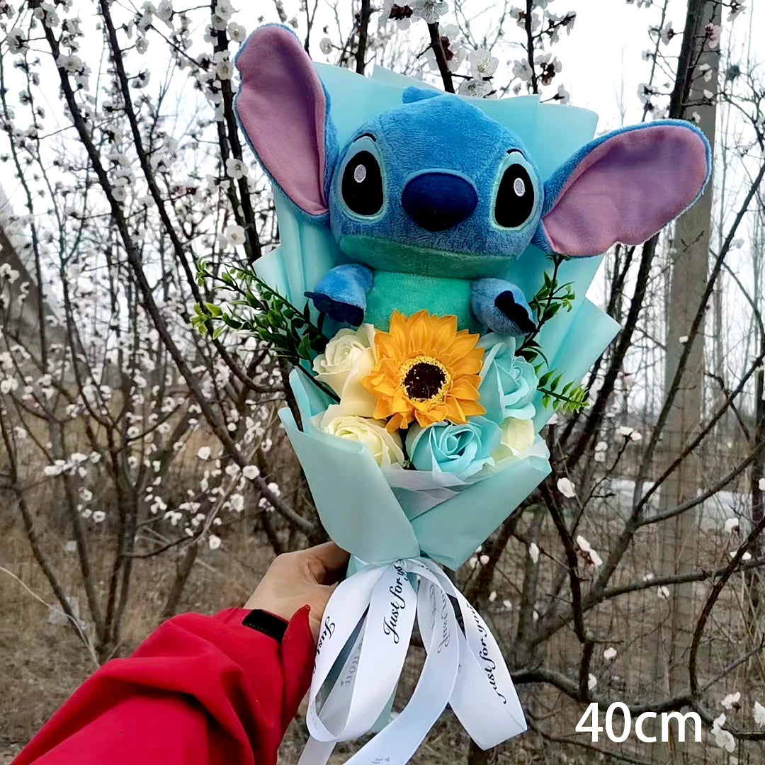 Bouquet de peluche Lilo & Stitch Avec Tournesol – Image 3