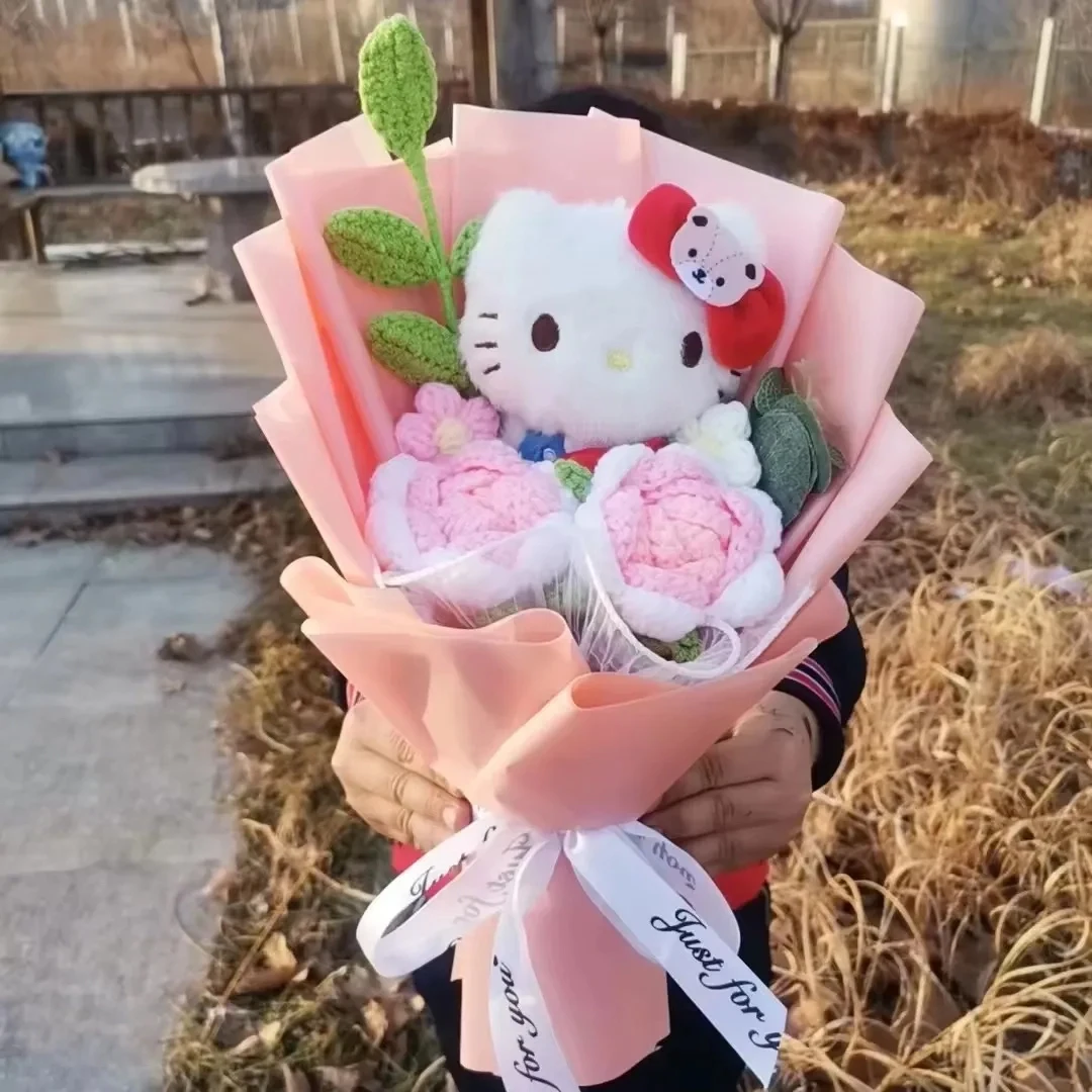 Bouquet de roses Hello Kitty en peluche – Image 15