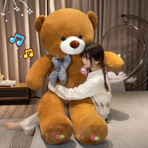 Jouet peluche gros ourson marron