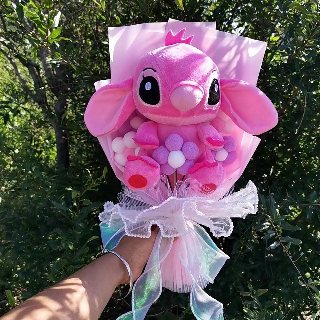 Plush Bouquet Cartoon Lovely Lilo and Stitch Stuffed Animals Doll Toys Valentine's Day Christmas Graduation Birthday Gifts – Image 7