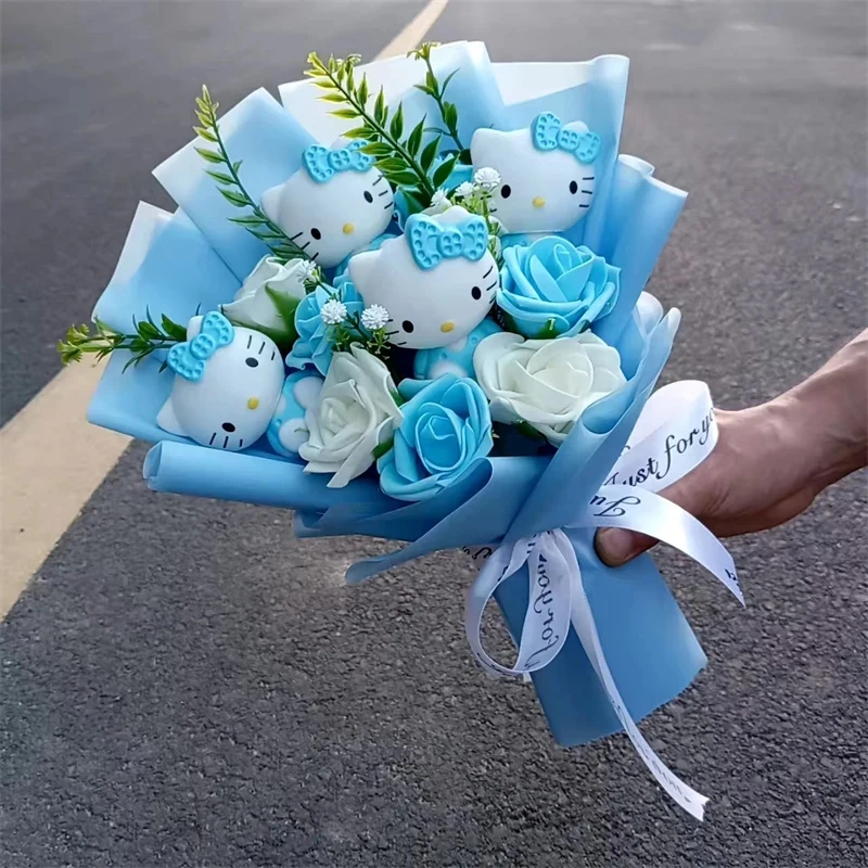 Bouquet de roses Hello Kitty en peluche – Image 26