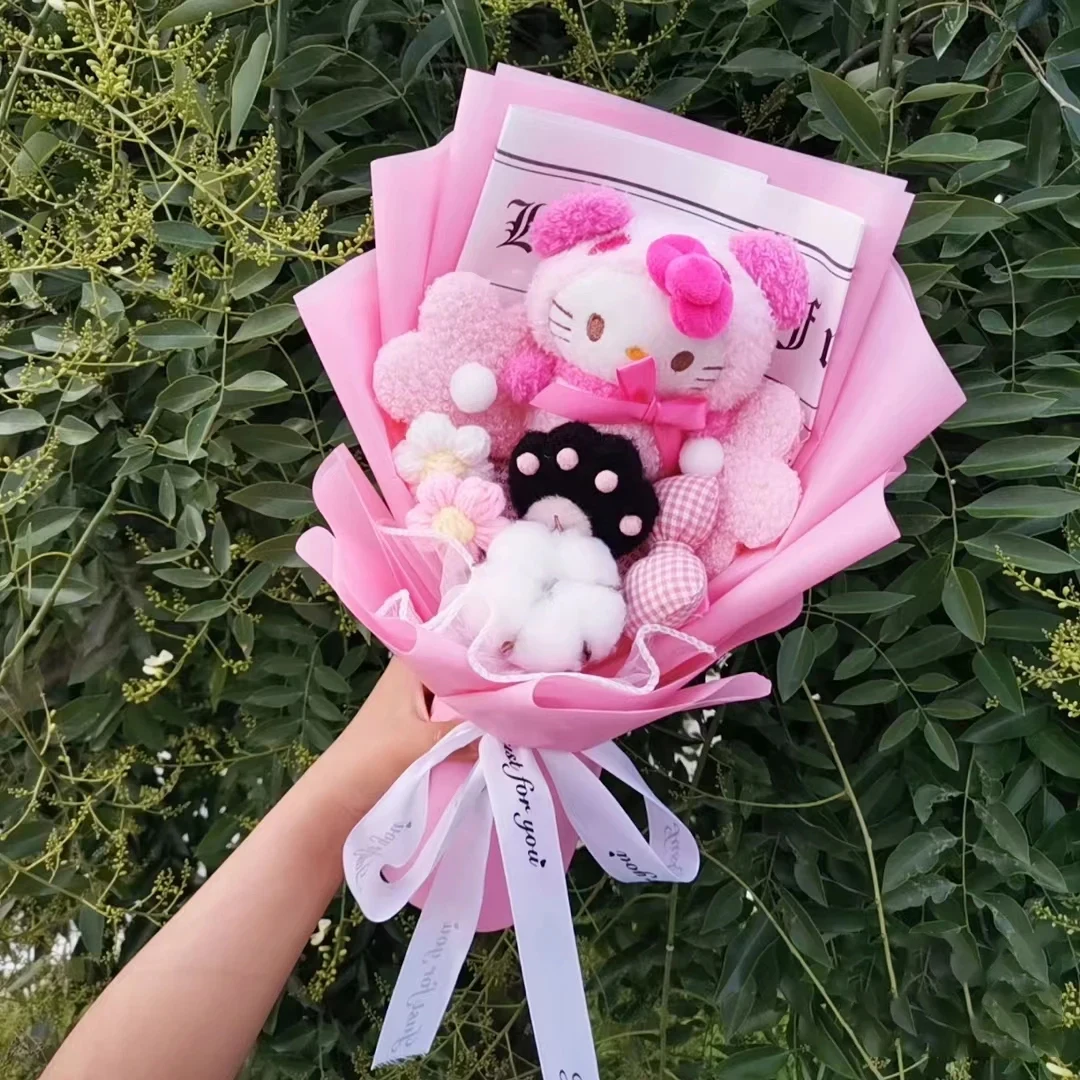 Bouquet de roses Hello Kitty en peluche – Image 5