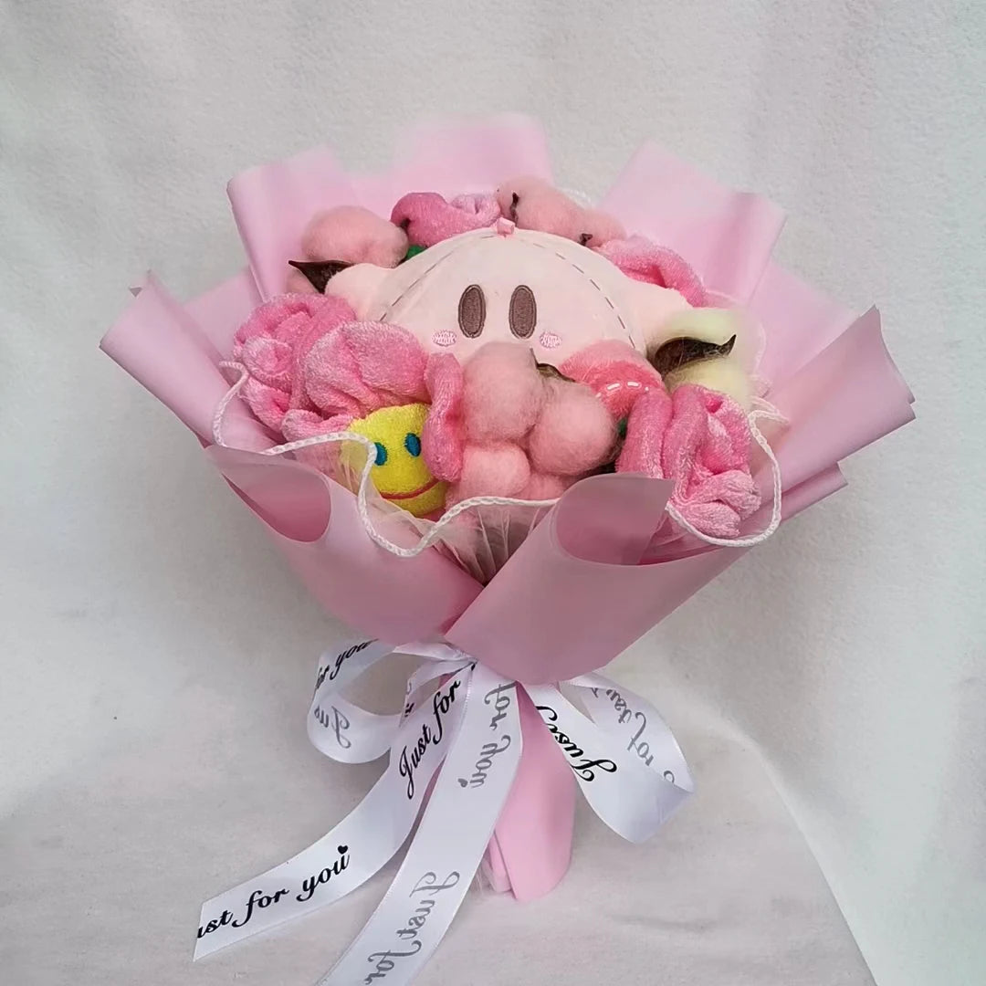 Anime Star Kirby Plush Bouquet Kawaii Cute Creative Graduation Cartoon Plush Doll Toy Christmas Halloween Valentine's Day Gifts – Image 6