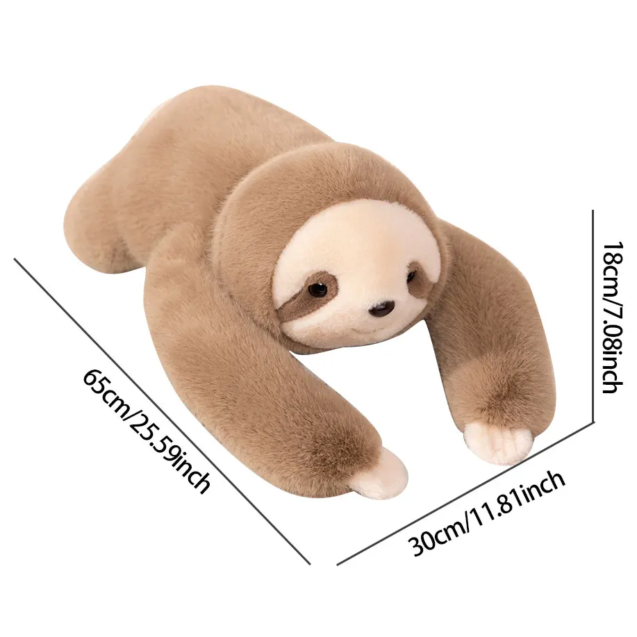 Paresseux en peluche lestée à longs bras, cadeau d'anniversaire. – Image 3