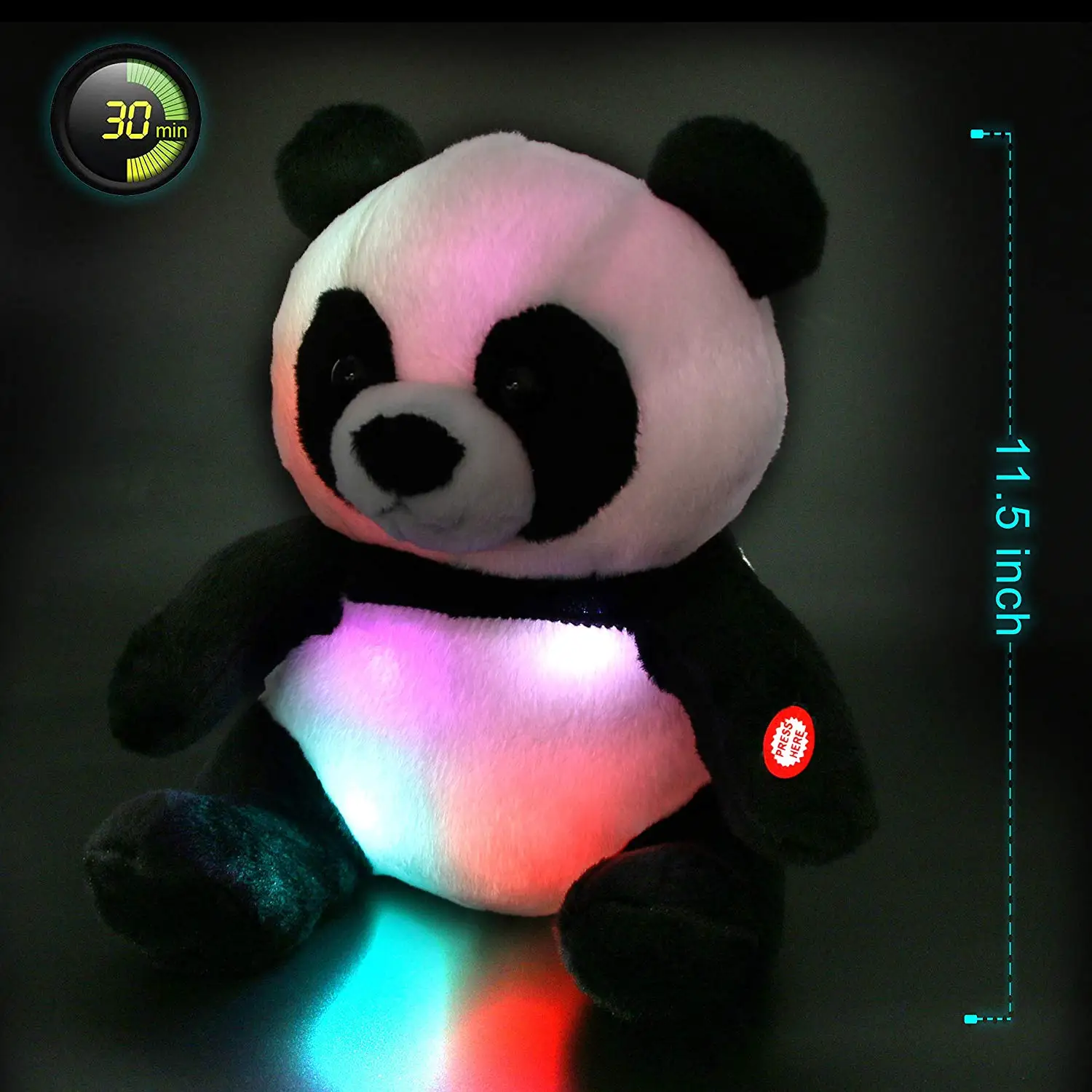 Peluche Panda LED Lumineuse et Douce, Compagnon de Famille – Image 3
