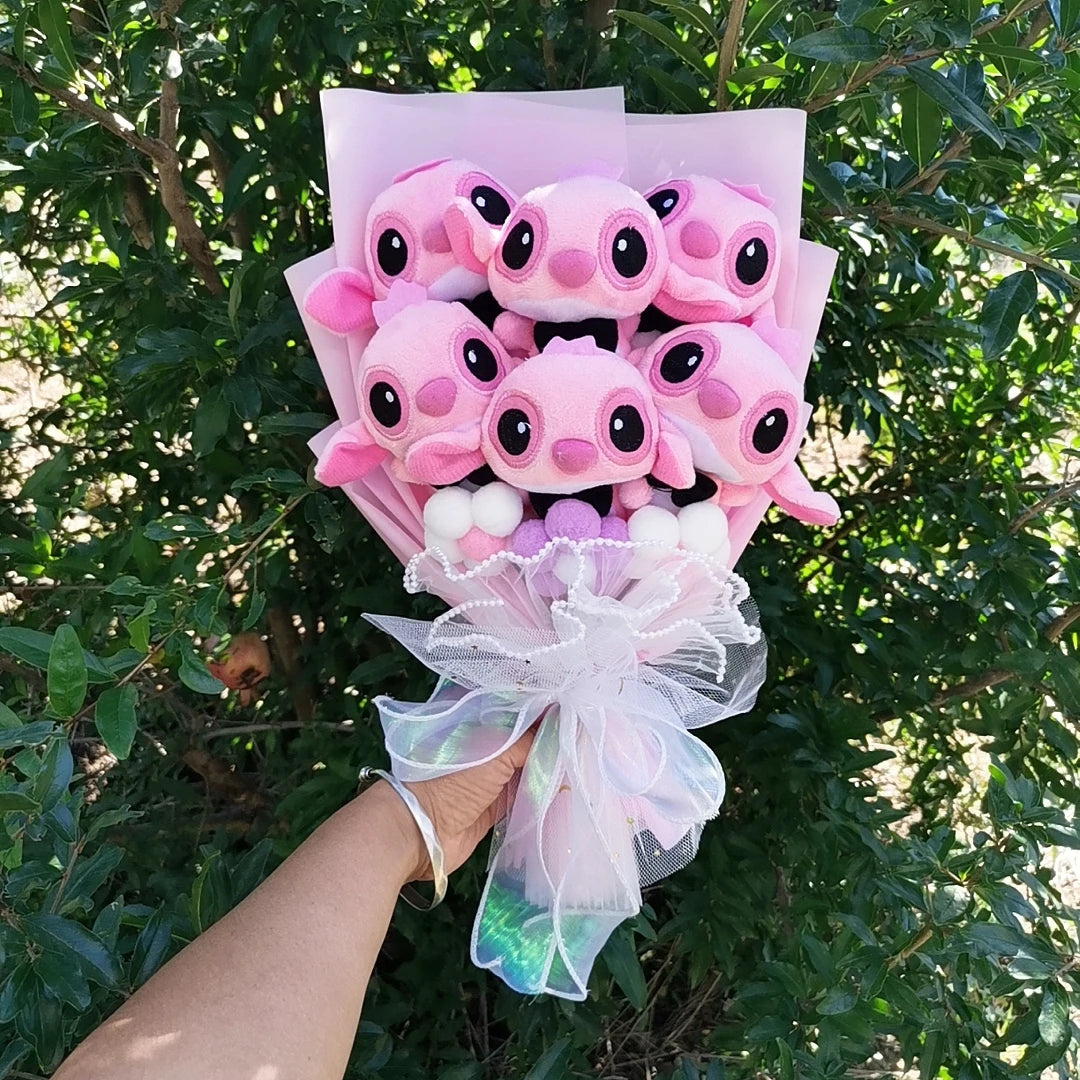 Plush Bouquet Cartoon Lovely Lilo and Stitch Stuffed Animals Doll Toys Valentine's Day Christmas Graduation Birthday Gifts – Image 4