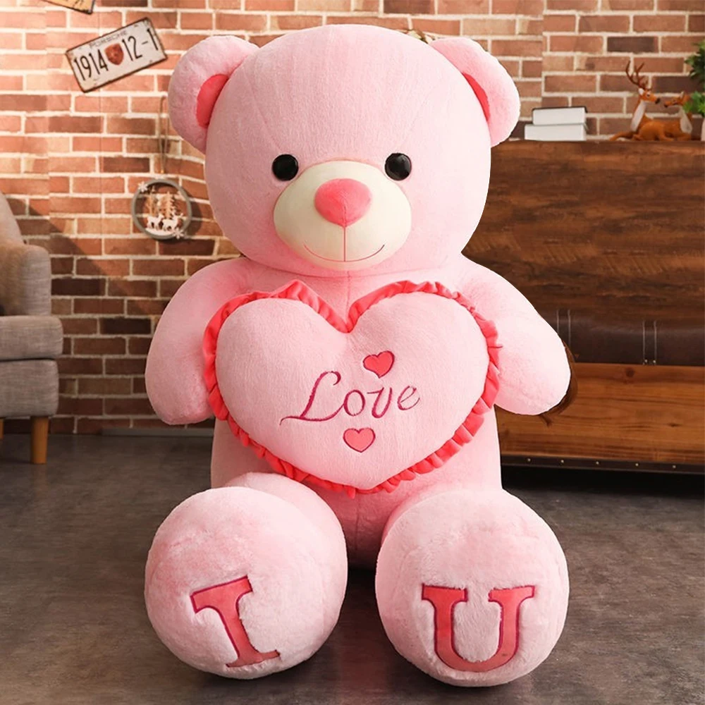 Ours en peluche géant « Je t’aime » cadeau d’anniversaire