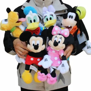 Ensemble complet de 6 peluches Mickey et Minnie