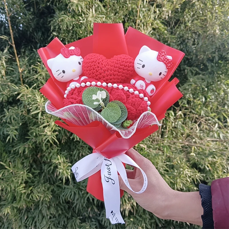 Bouquet de roses Hello Kitty en peluche – Image 17