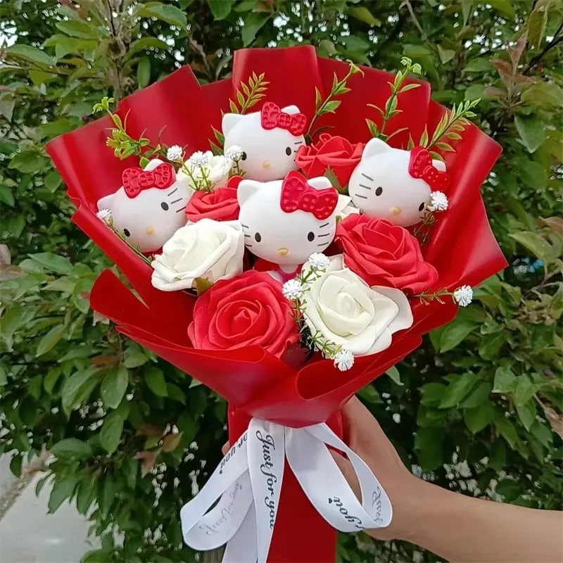 Bouquet de roses Hello Kitty en peluche – Image 22