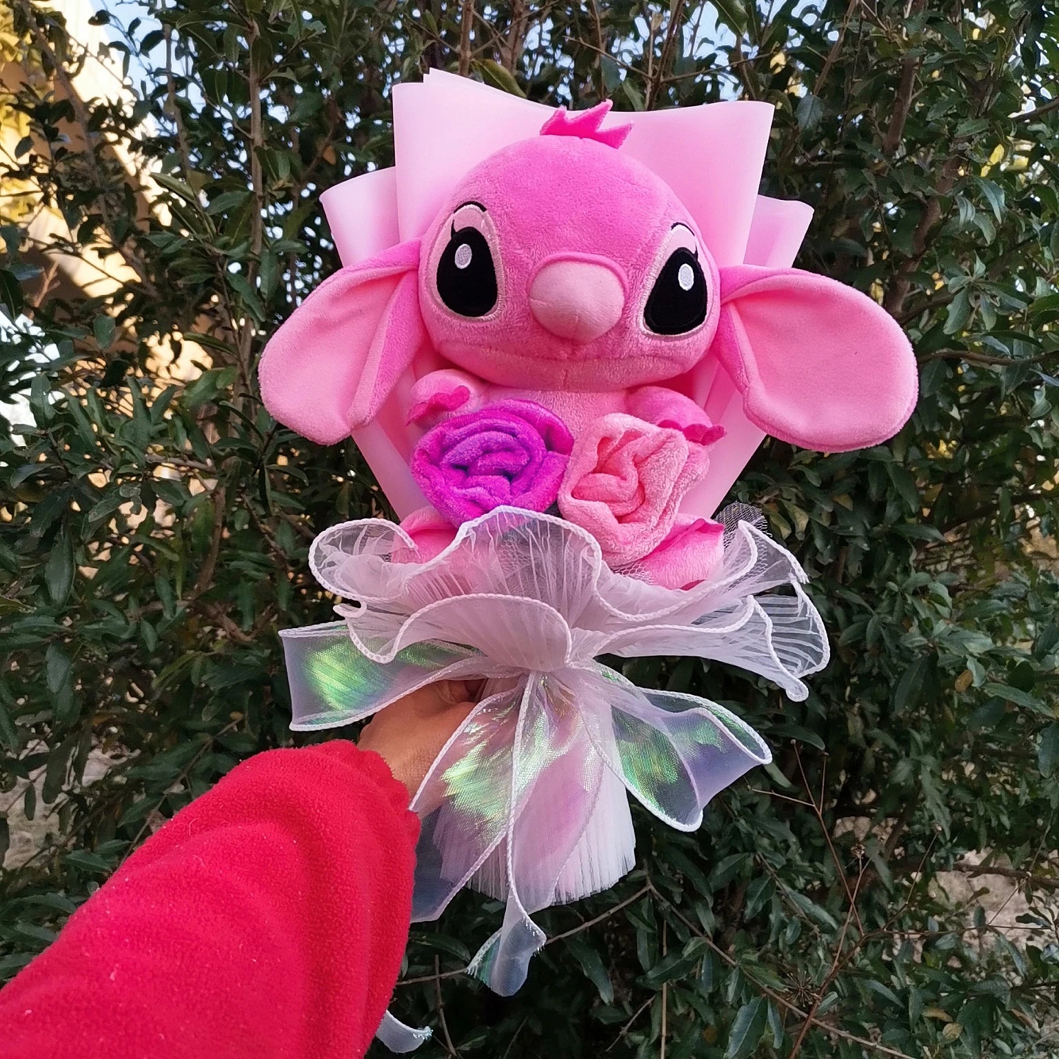 Anime Lilo and Stitch Bouquet Cartoon Stuffed Plush Doll Toy Animals Valentine's Day Christmas Birthday Wedding Party Gifts – Image 3