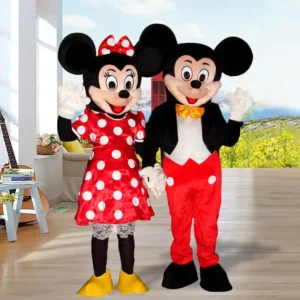 Nouveau costume de mascotte Mickey et Minnie Mouse