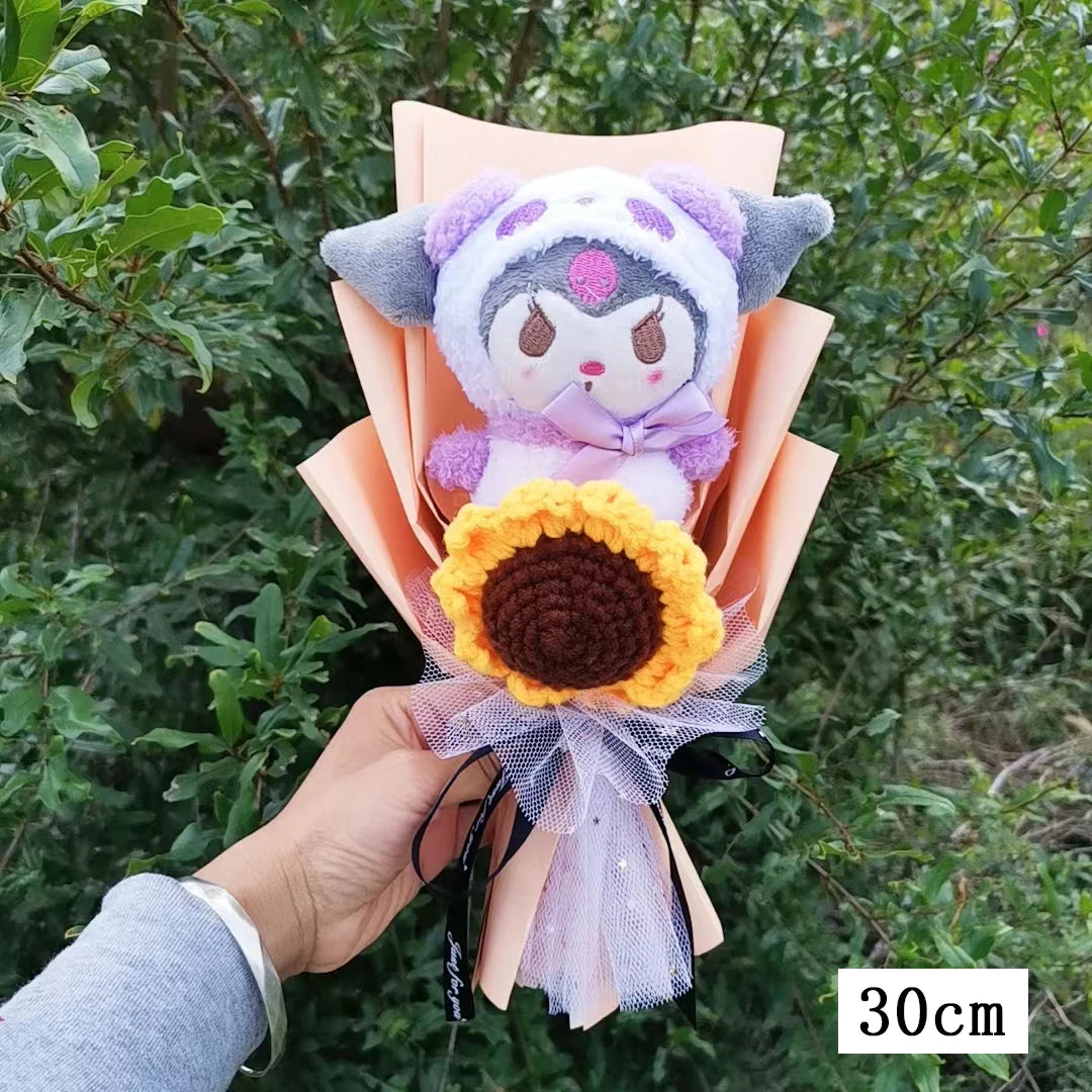 Kuromi My Melody Hello Kitty Graduation Bouquet Sanrioed Anime Plush Doll Toy Valentine's Day Christmas Surprise Holiday Gifts – Image 2