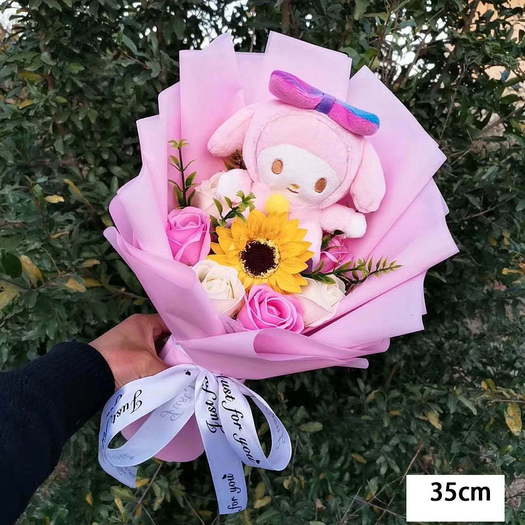 Bouquet Fleur Peluche Hello Kitty – Image 4