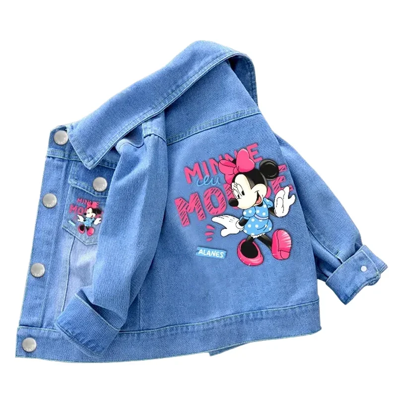 Veste/manteau en jean Minnie Mouse pour bébé fille
