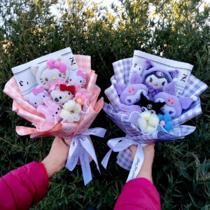 Bouquet Fleur Peluche Hello Kitty