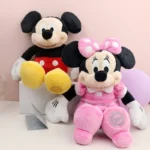 Ensemble de 2 peluches Mickey Mouse pour enfant, cadeau de Noël