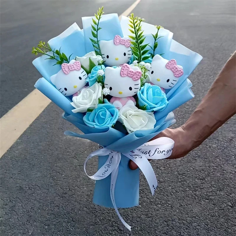 Bouquet de roses Hello Kitty en peluche – Image 27