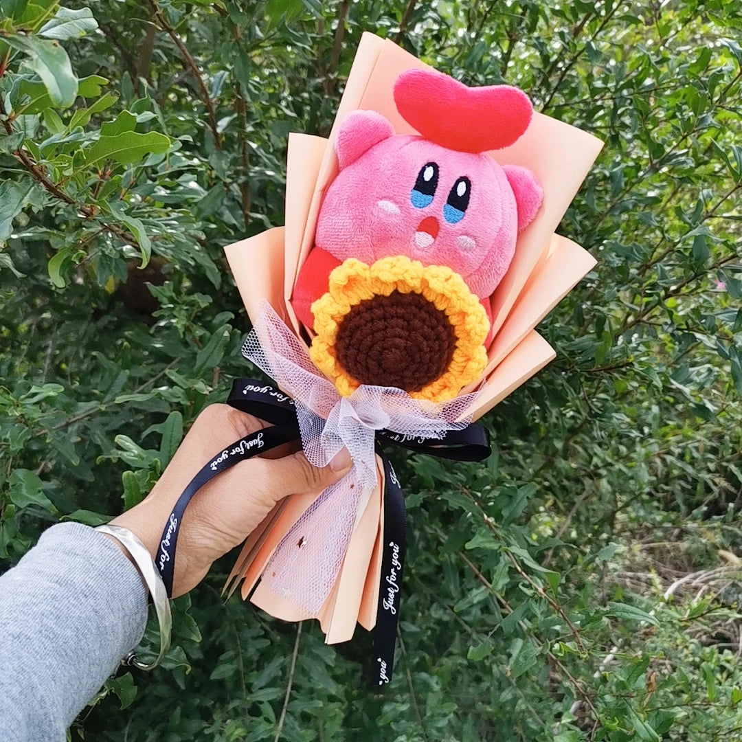 Anime Star Kirby Plush Bouquet Kawaii Cute Creative Graduation Cartoon Plush Doll Toy Christmas Halloween Valentine's Day Gifts – Image 5