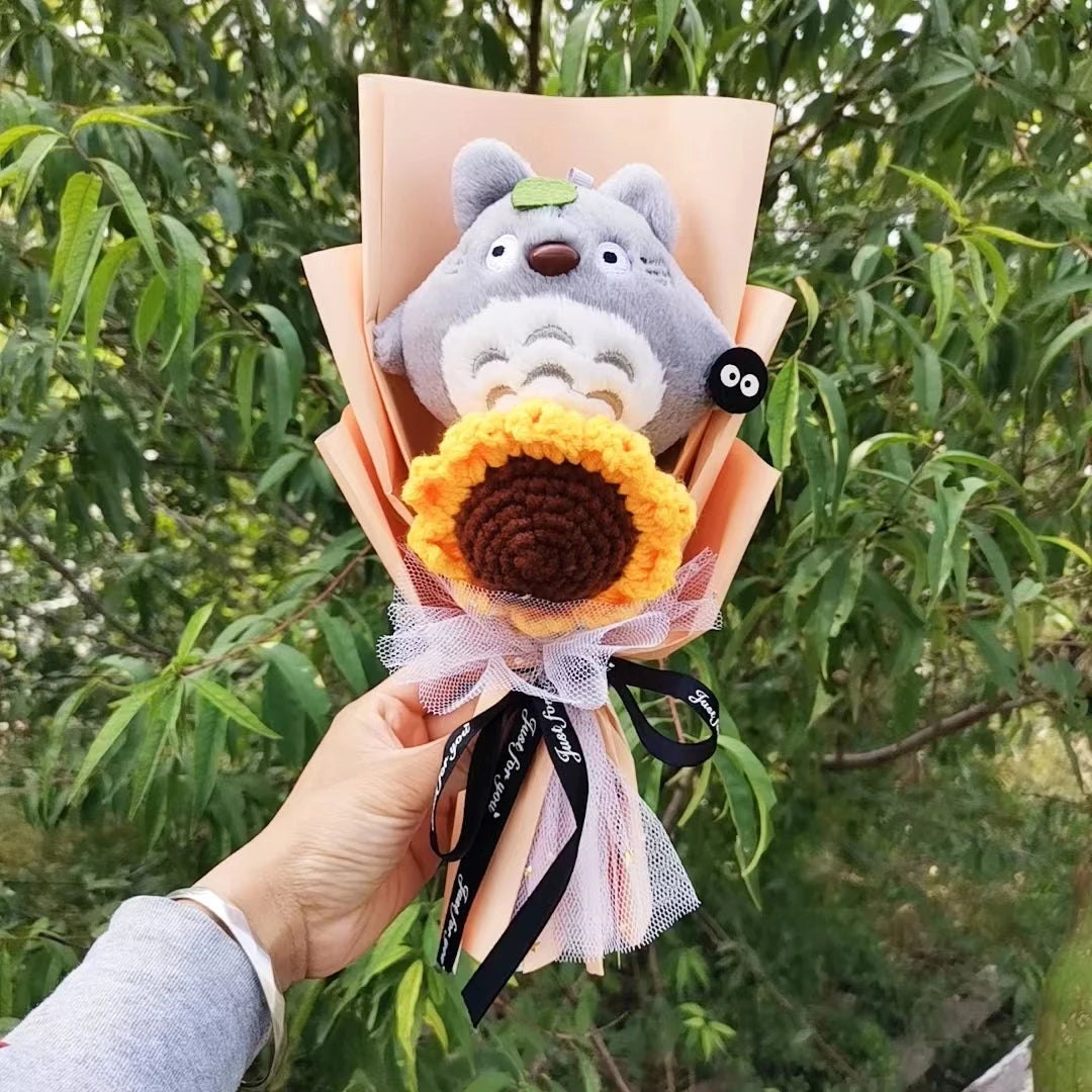Sanrio Kuromi My Melody Cinnamoroll Hello Kitty Plush Sunflower Bouquet Gift Valentine's Day Graduation Xmas Girl Friend Gifts – Image 8
