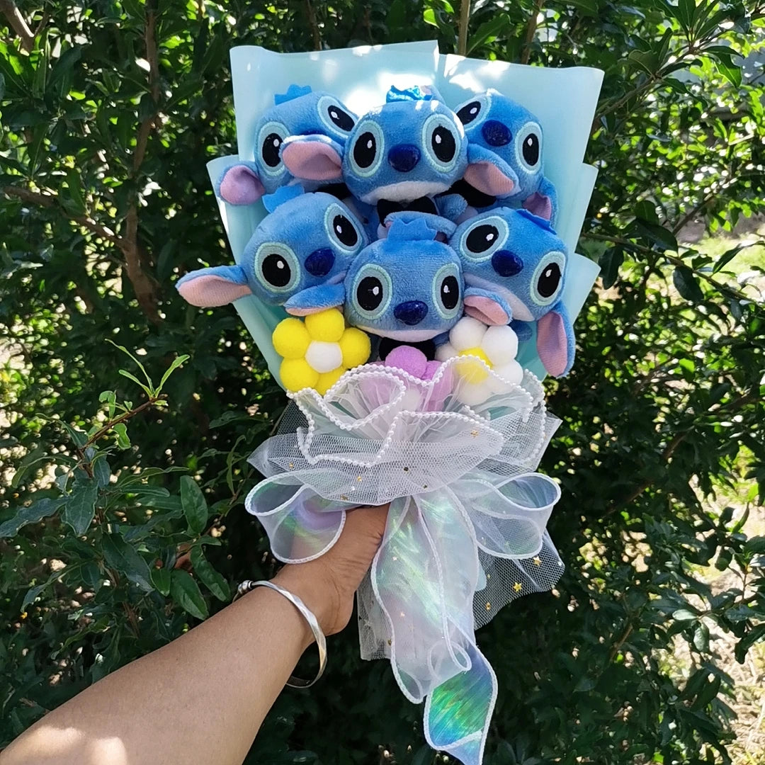 Plush Bouquet Cartoon Lovely Lilo and Stitch Stuffed Animals Doll Toys Valentine's Day Christmas Graduation Birthday Gifts – Image 3