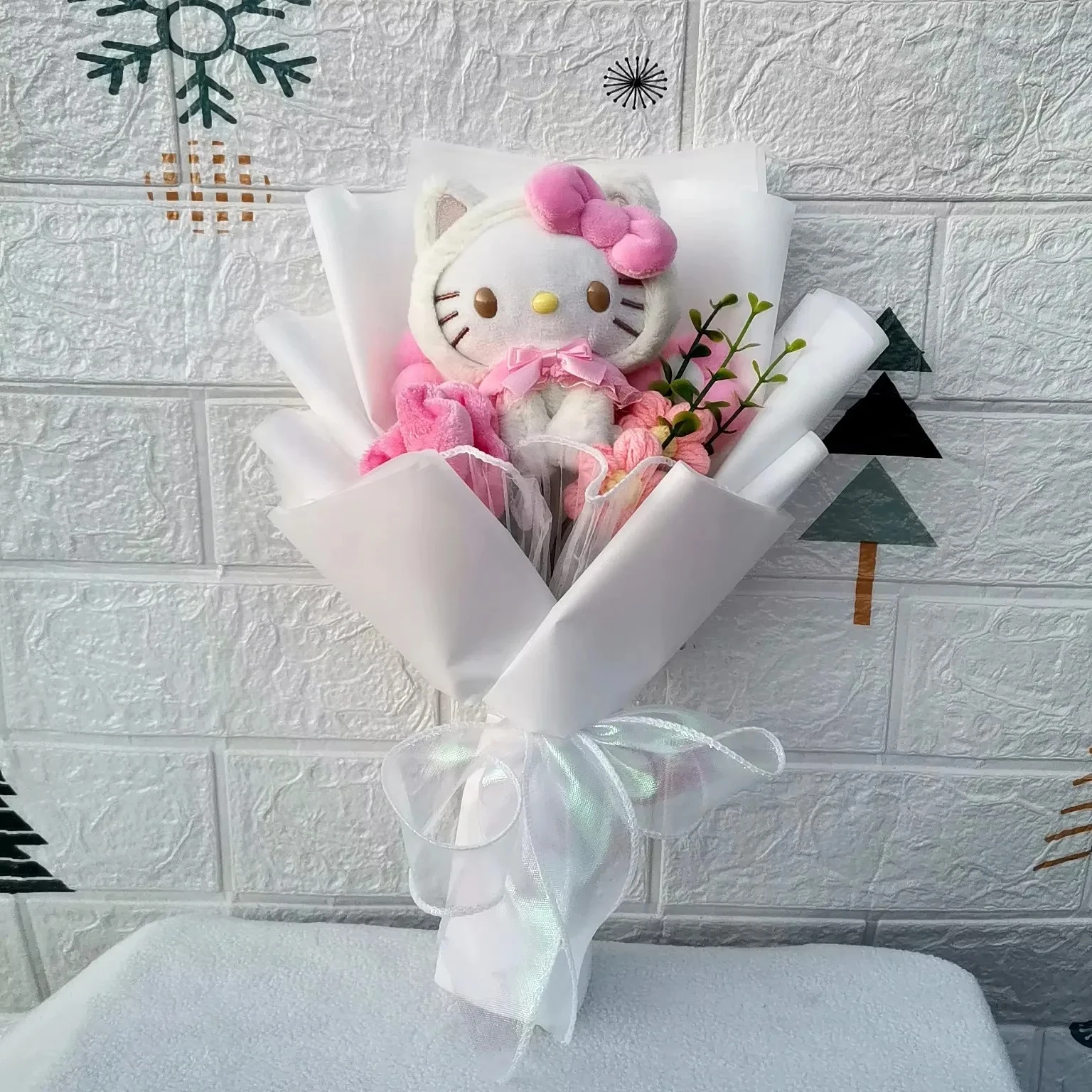 Bouquet de roses Hello Kitty en peluche – Image 7
