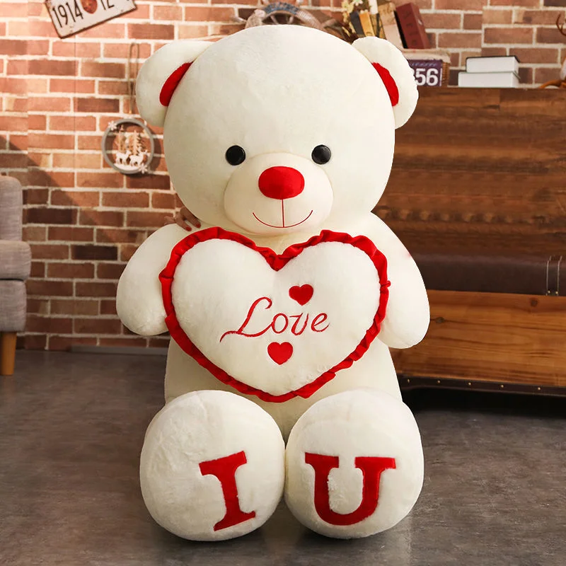 Ours en peluche géant « Je t’aime » cadeau d’anniversaire – Image 4