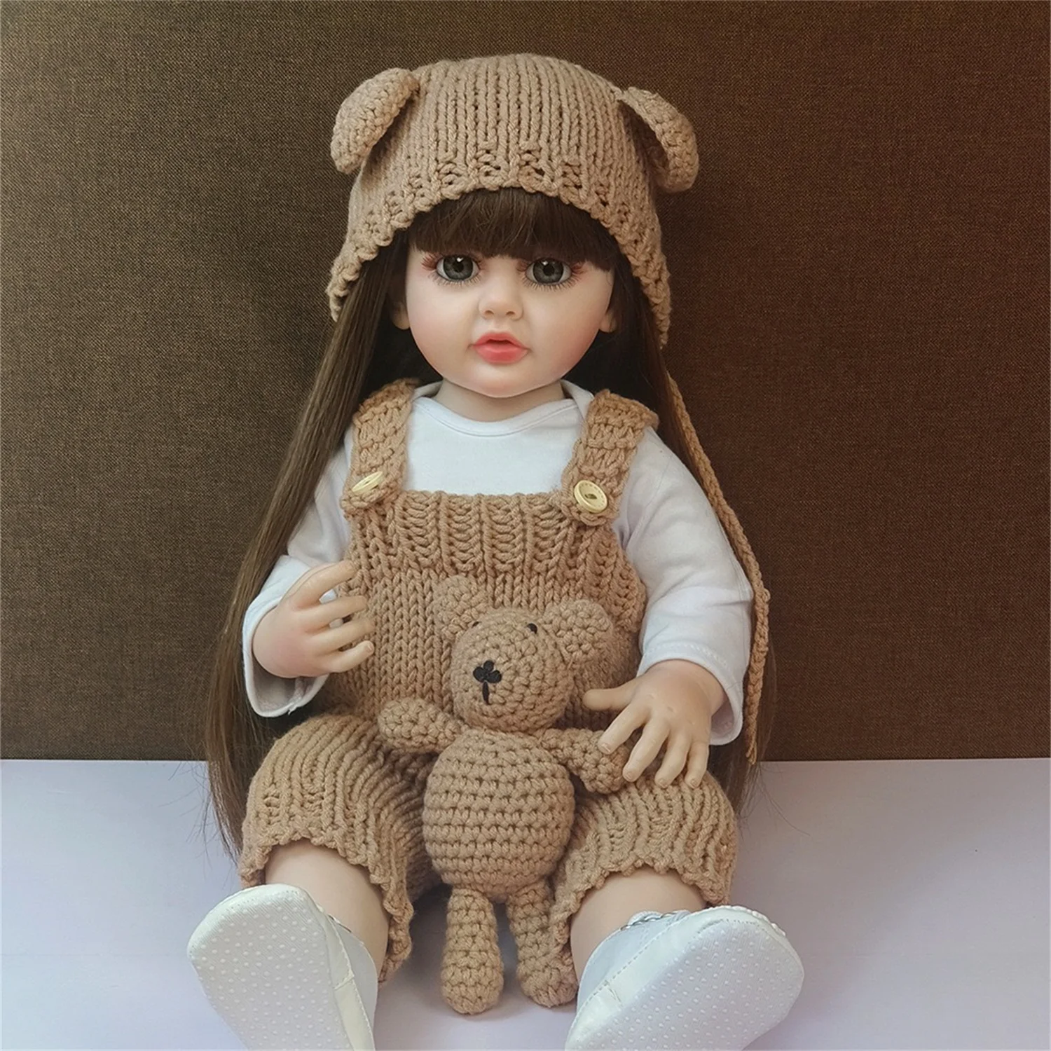 Poupée reborn réaliste en silicone et vinyle, jouet princesse pour enfant. – Image 12
