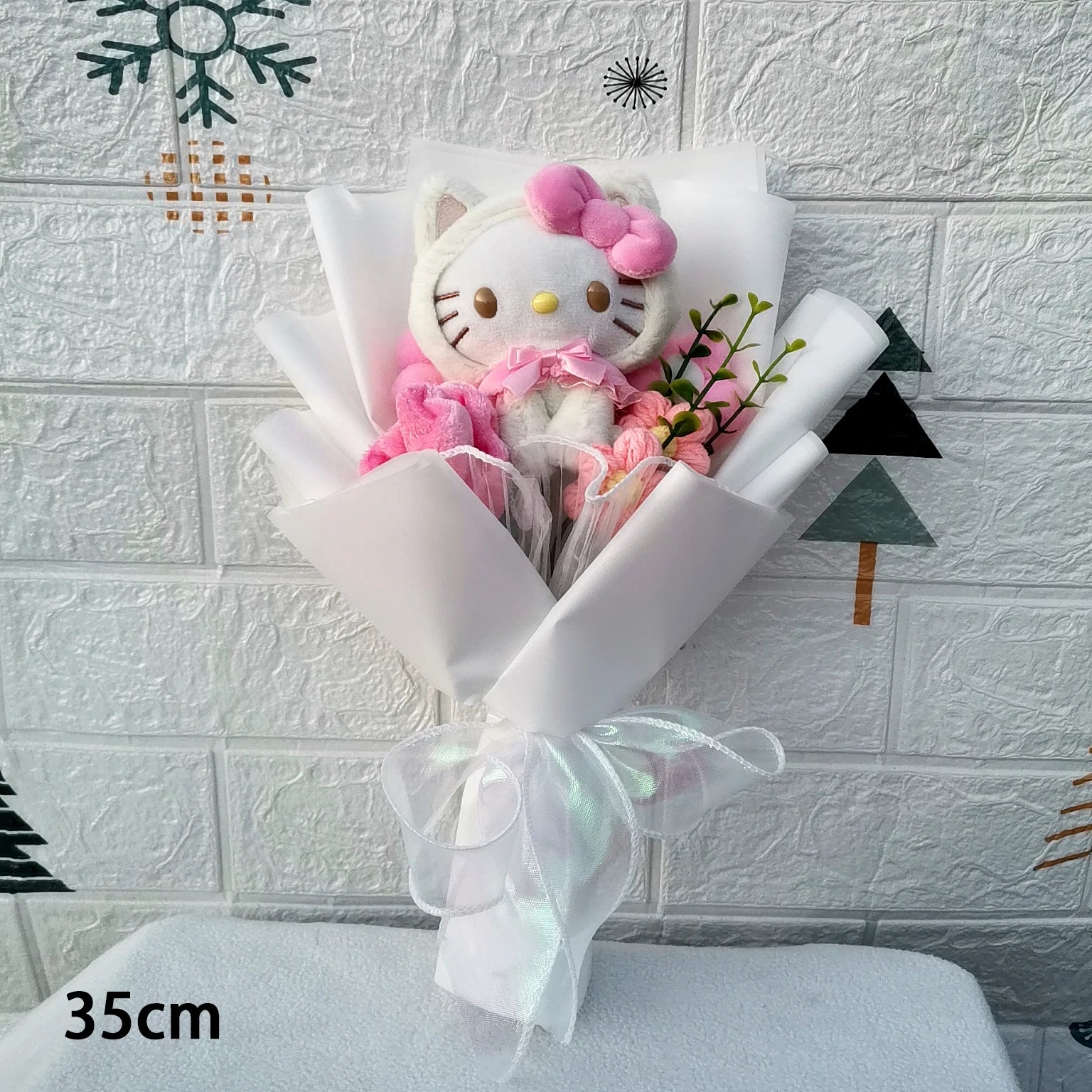 Cartoon Kuromi Hello Kitty Cinnamoroll Plush Bouquet Rose Wedding Party Decoration Valentine's Day Christmas Birthday Gift – Image 3