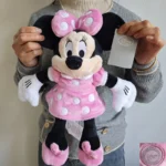 Peluche Minnie Mouse rose, cadeau d'anniversaire pour les petites filles.