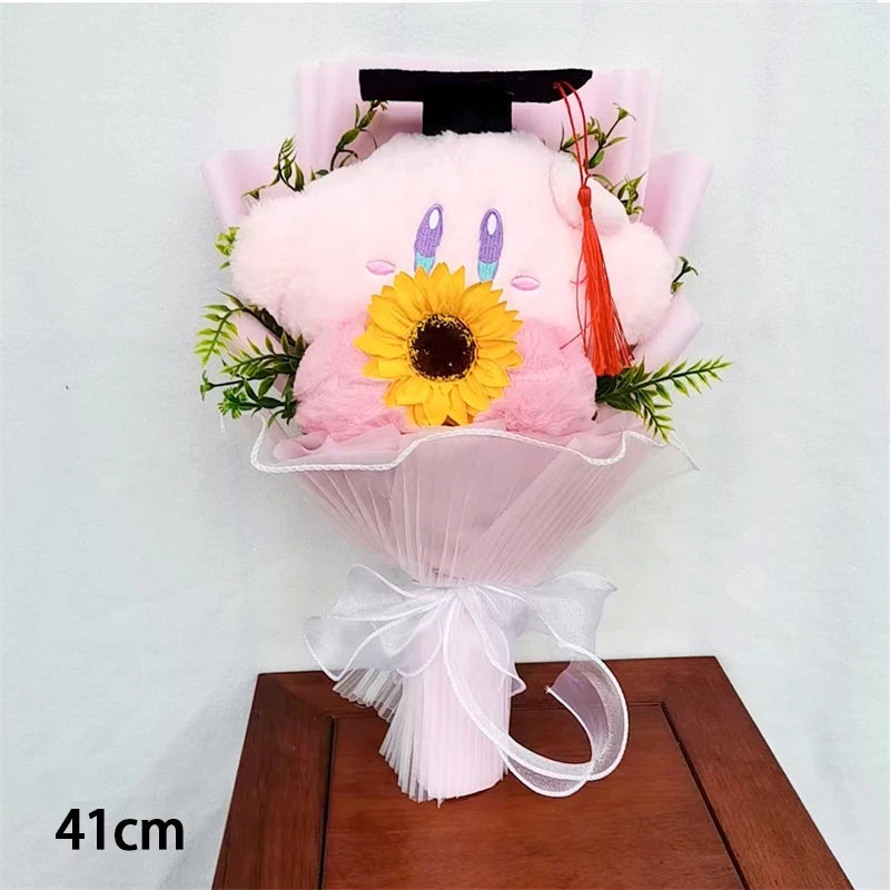 Anime Star Kirby Plush Bouquet Kawaii Cute Creative Graduation Cartoon Plush Doll Toy Christmas Halloween Valentine's Day Gifts – Image 2