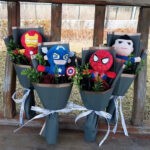 Bouquet de peluche Super Hero - Spider-Man - Iron Man - Superman Captain America