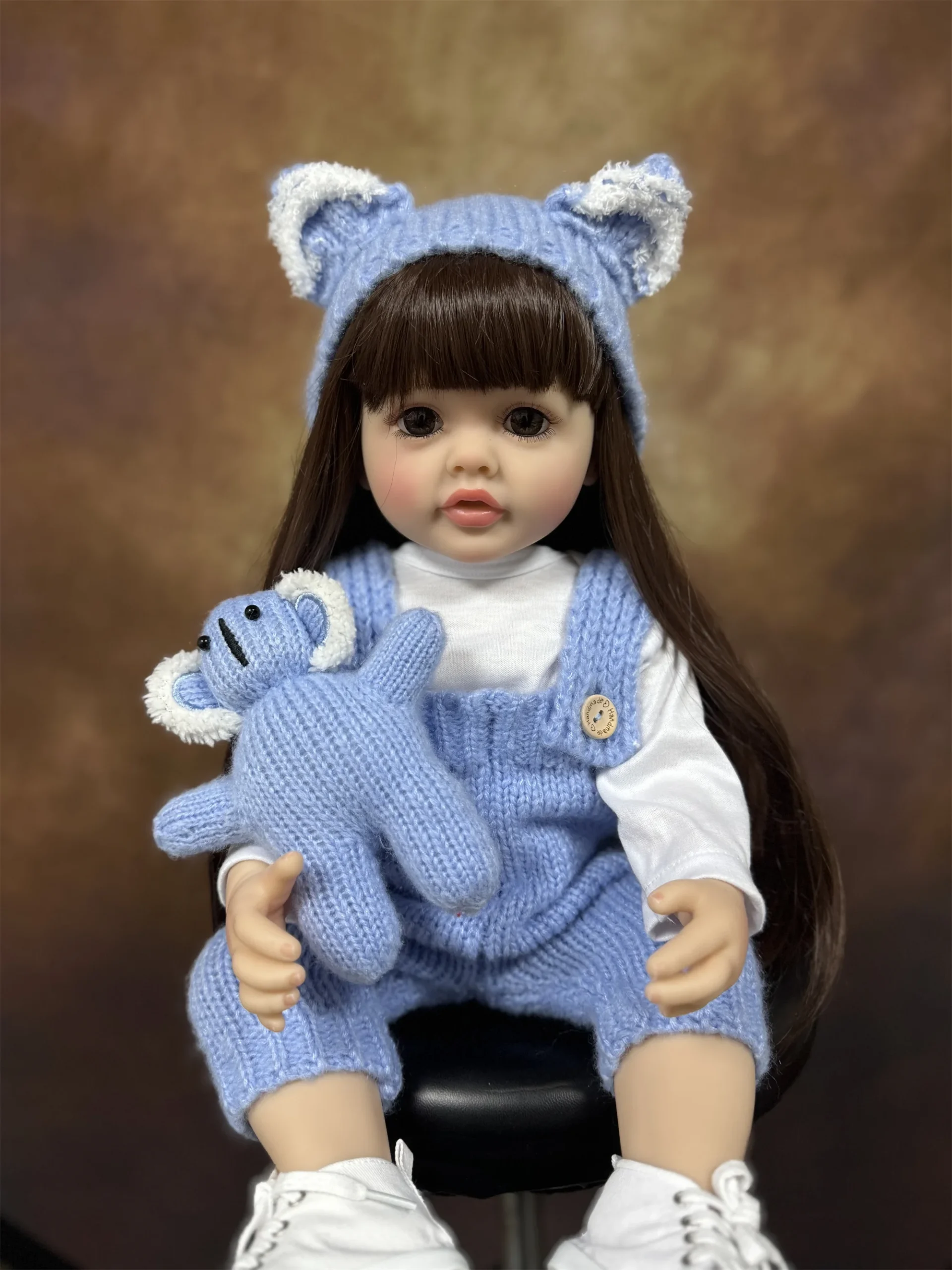 Poupée reborn réaliste en silicone et vinyle, jouet princesse pour enfant. – Image 3