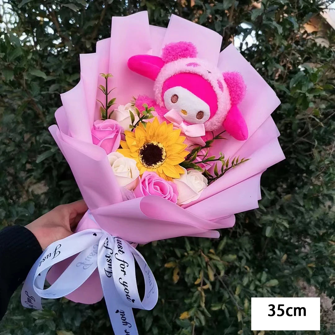 Bouquet Fleur Peluche Hello Kitty – Image 3