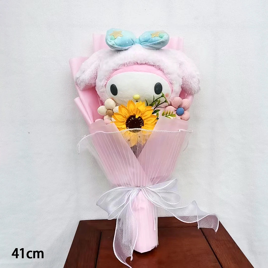 Kuromi My Melody Hello Kitty Graduation Bouquet Sanrioed Anime Plush Doll Toy Valentine's Day Christmas Surprise Holiday Gifts – Image 8
